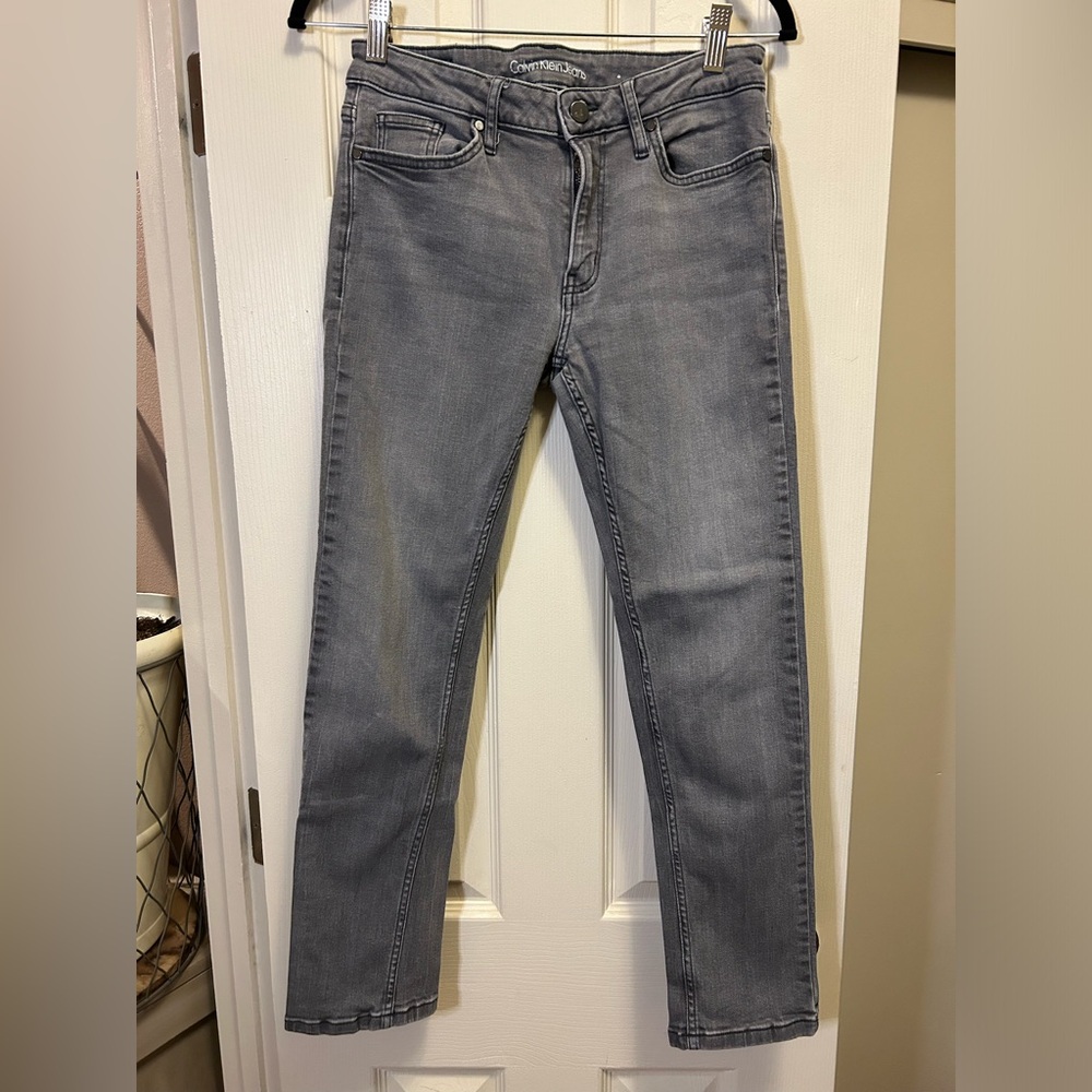 Calvin Klein 'Slim Boyfriend' Mid-Rise Stretchy Skinny Jeans Denim Size 4